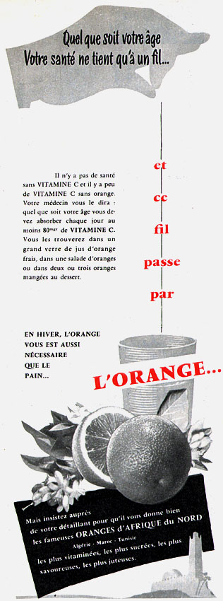 Advert Orange 1955