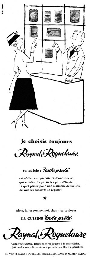 Advert Raynal & Roquelaure 1957