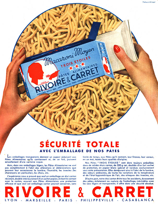 Advert Rivoire & Carret 1957