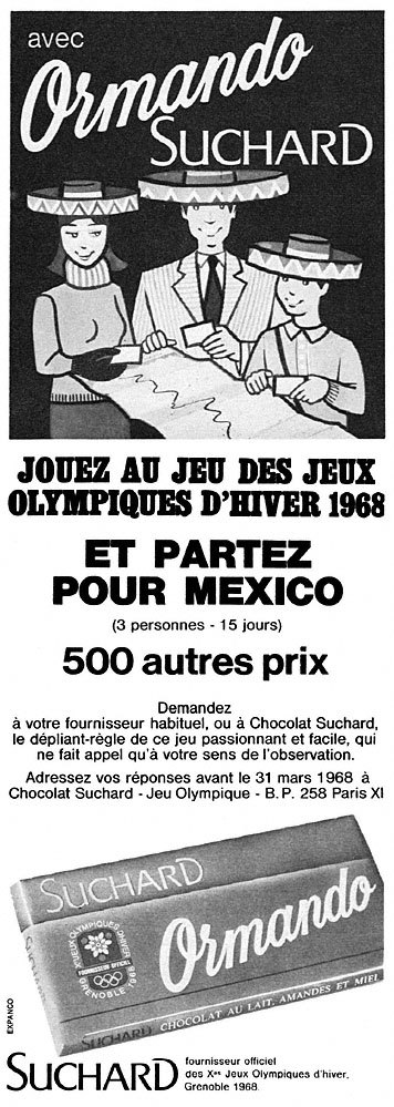 Advert Suchard 1968