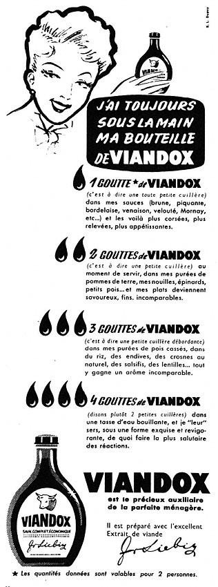 Advert Viandox 1953