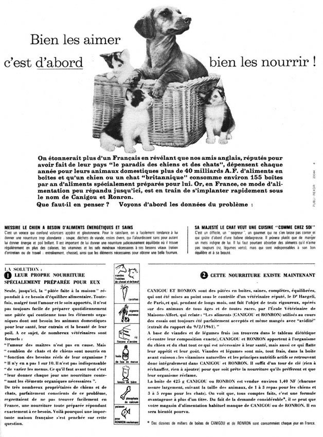 Advert Canigou 1962