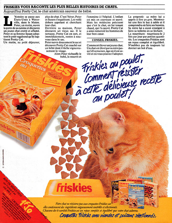 Advert Friskies 1982