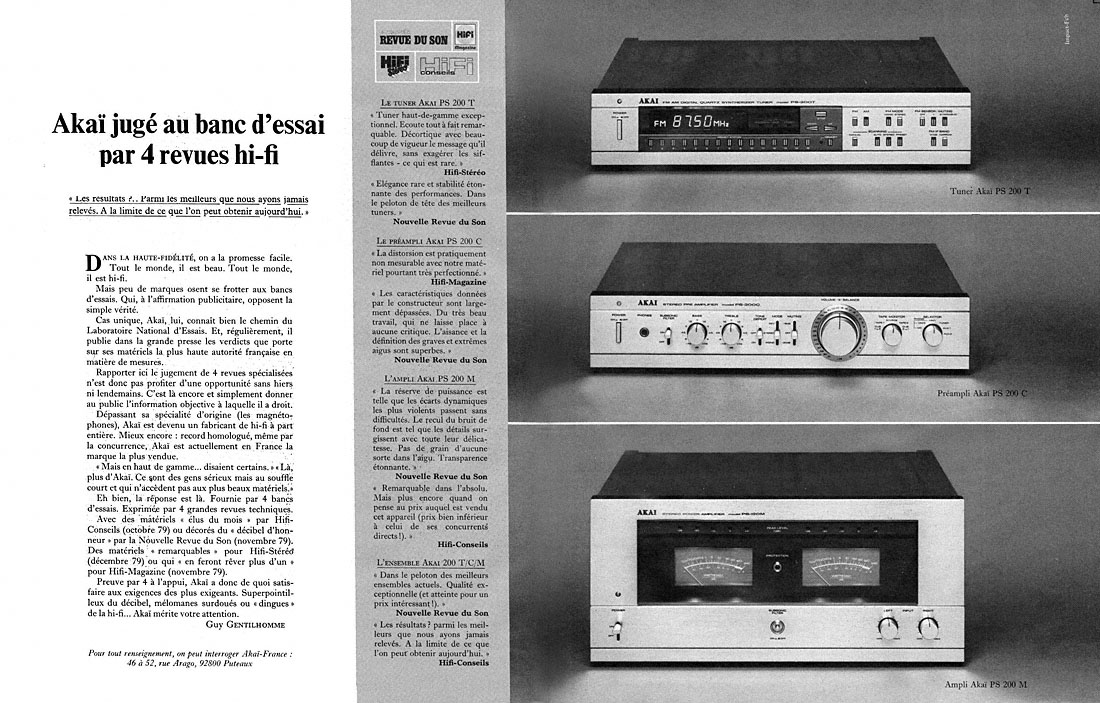 Advert Akai 1980