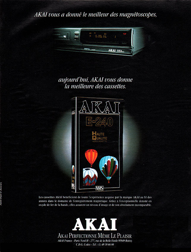 Advert Akai 1991