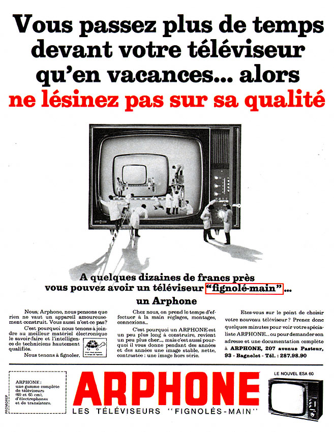 Advert Arphone 1966