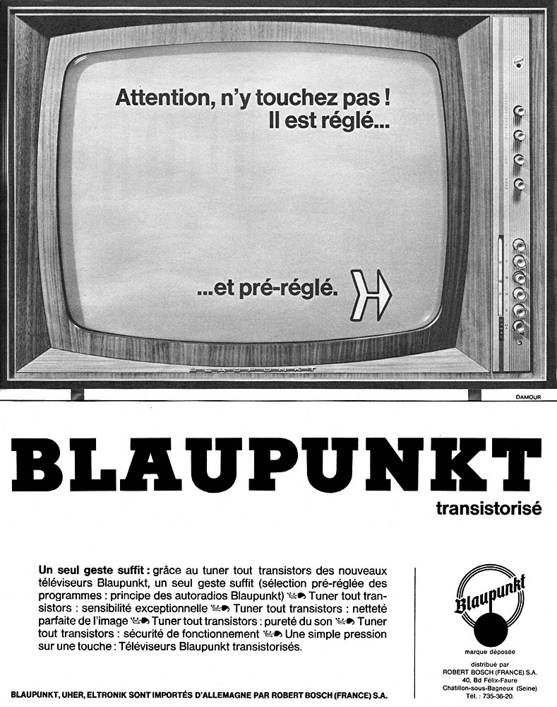 Advert Blaupunkt 1965