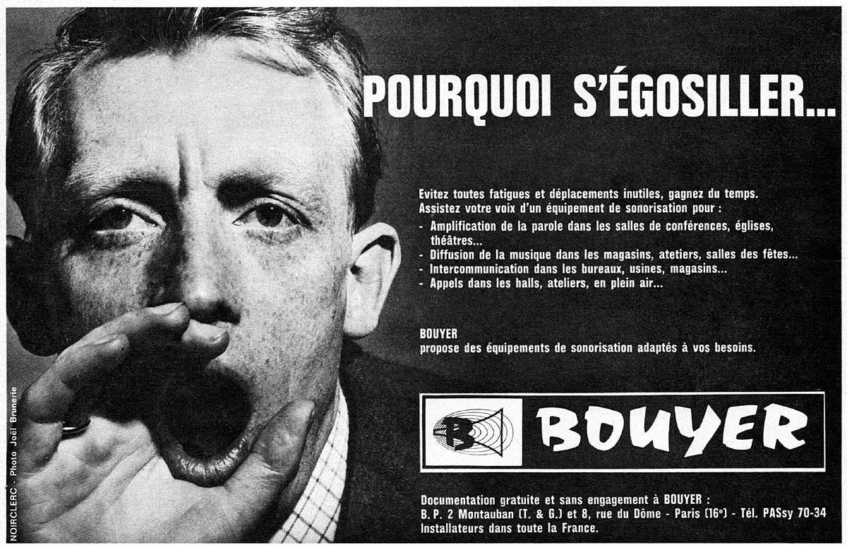 Advert Bouyer 1963