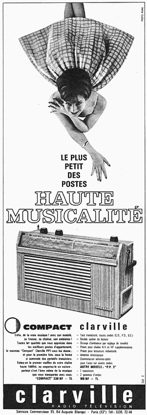Advert Clarville 1961