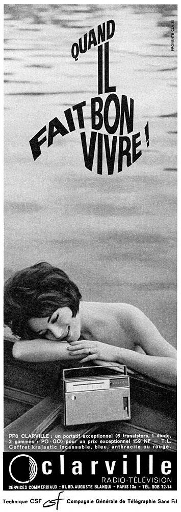 Advert Clarville 1962