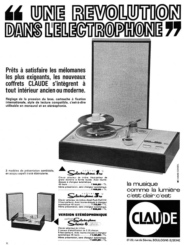 Advert Claude 1963