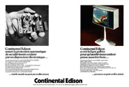 Advert Continental Edison 1974