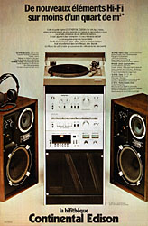 Advert Continental Edison 1977