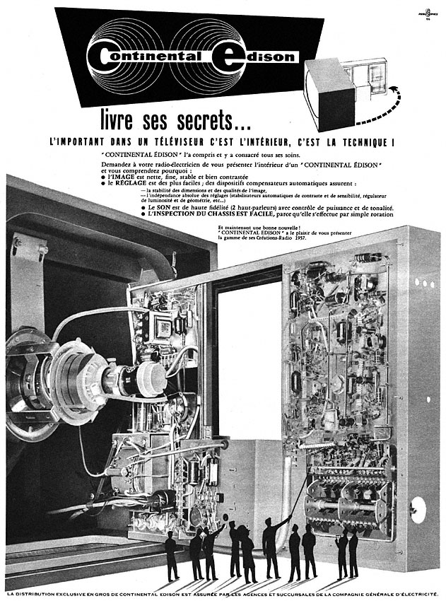 Advert Continental Edison 1957