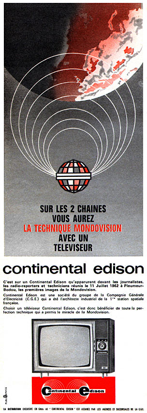 Advert Continental Edison 1963