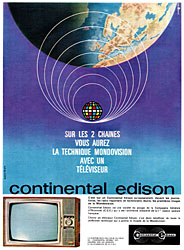 Advert Continental Edison 1963