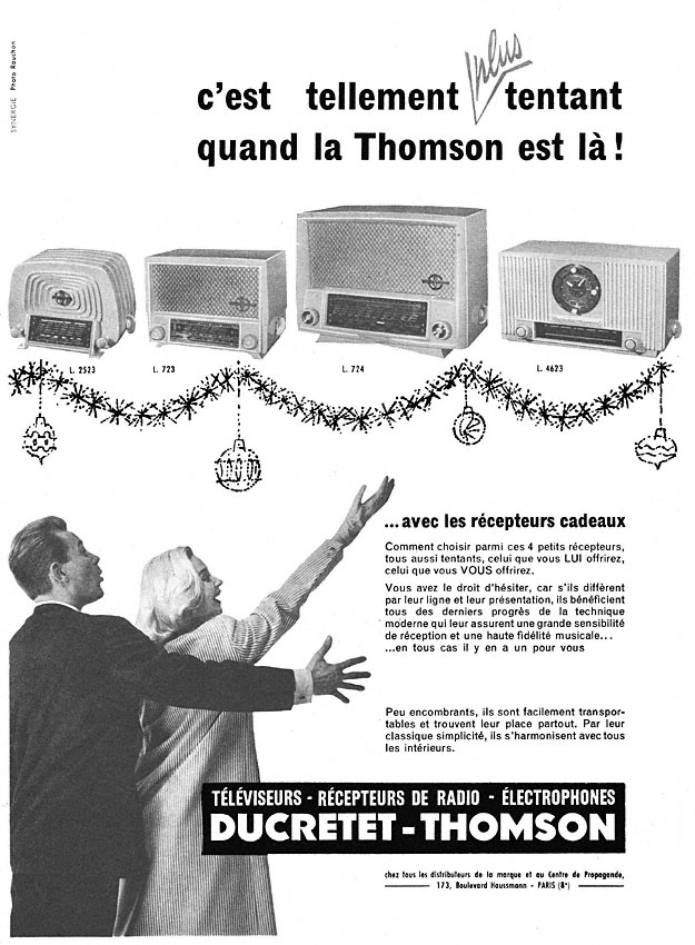 Advert Ducretet-Thomson 1957