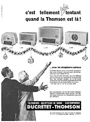 Advert Ducretet-Thomson 1957