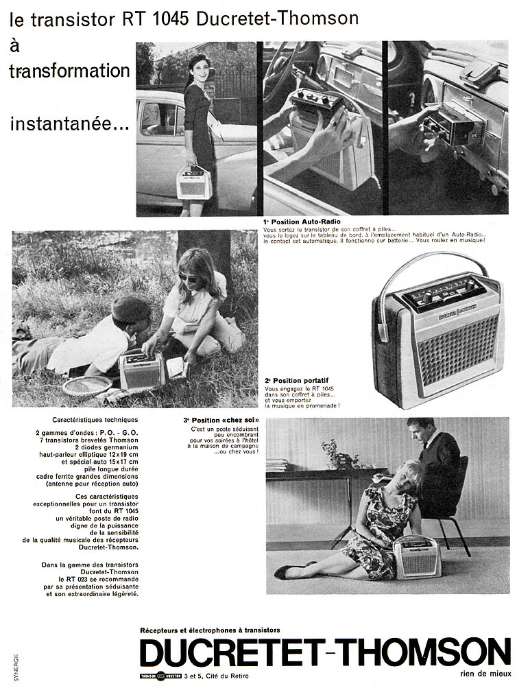 Advert Ducretet-Thomson 1959