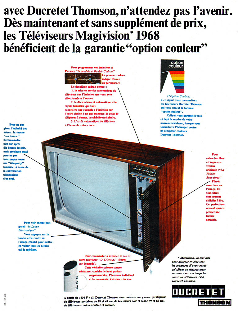 Advert Ducretet-Thomson 1967