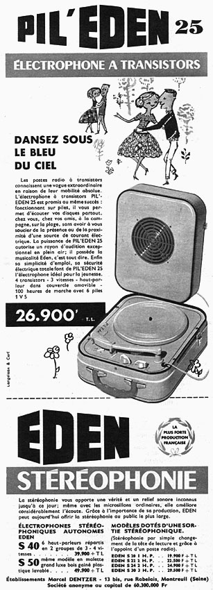 Advert Eden 1959