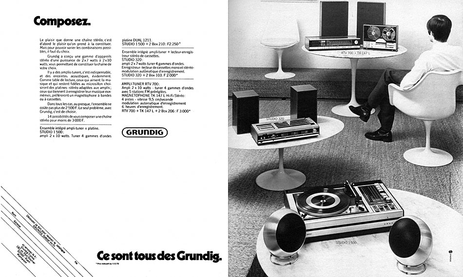 Advert Grundig 1973