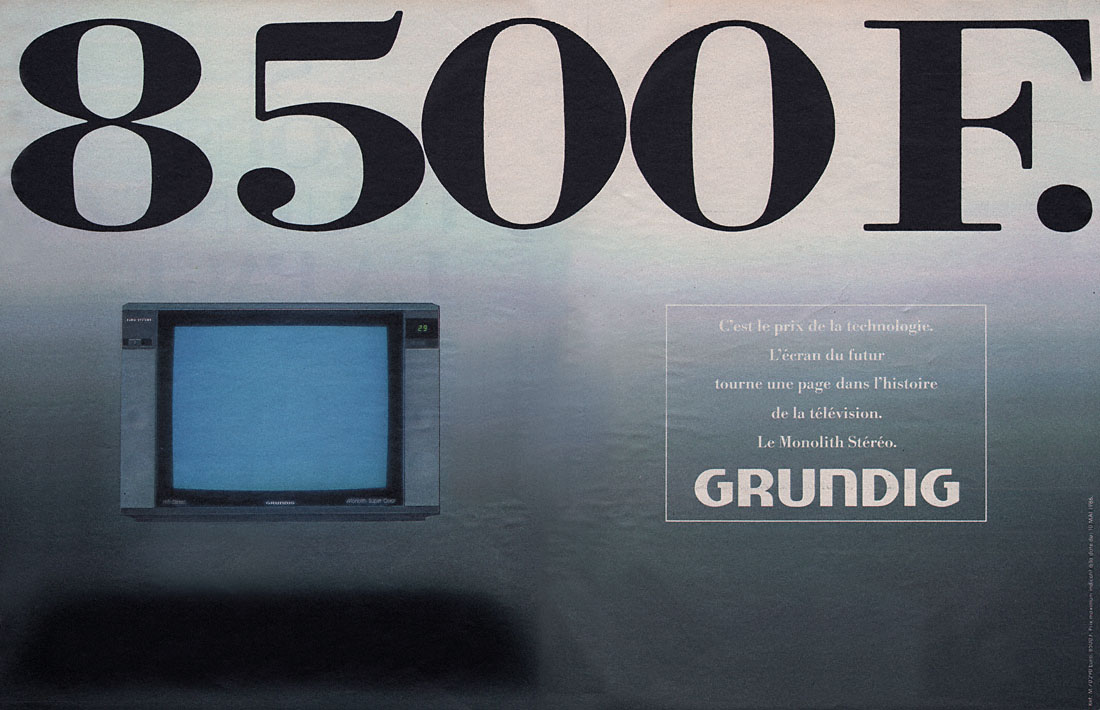 Advert Grundig 1986