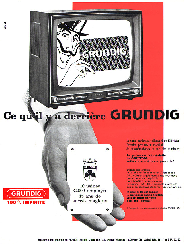 Advert Grundig 1962
