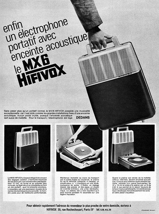 Advert Hifivox 1965