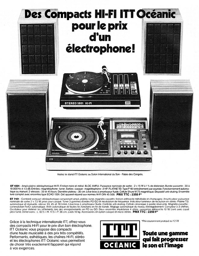 Advert ITT Oceanic 1978