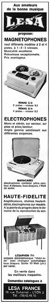 Advert Lesa 1966