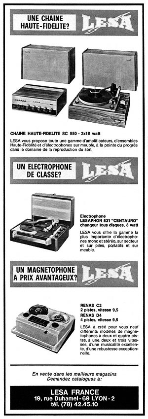 Advert Lesa 1966