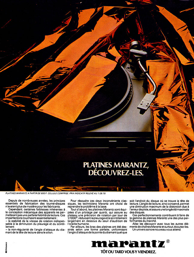 Advert Marantz 1979