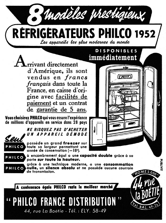 Advert Philco 1951