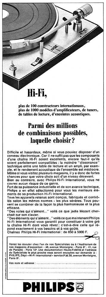 Advert Philips 1968