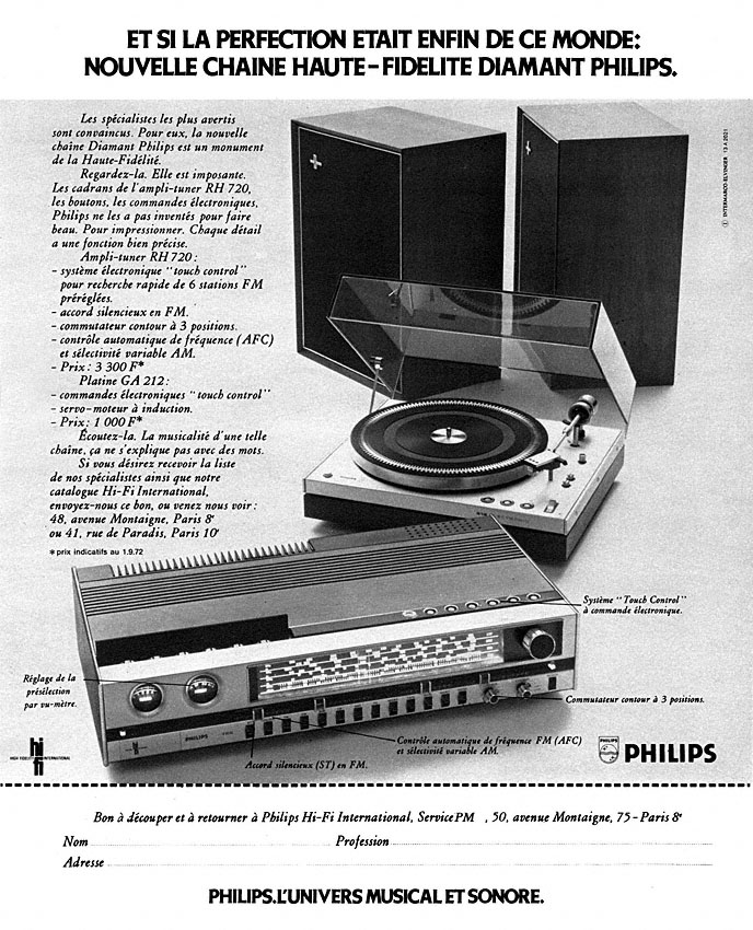 Advert Philips 1972
