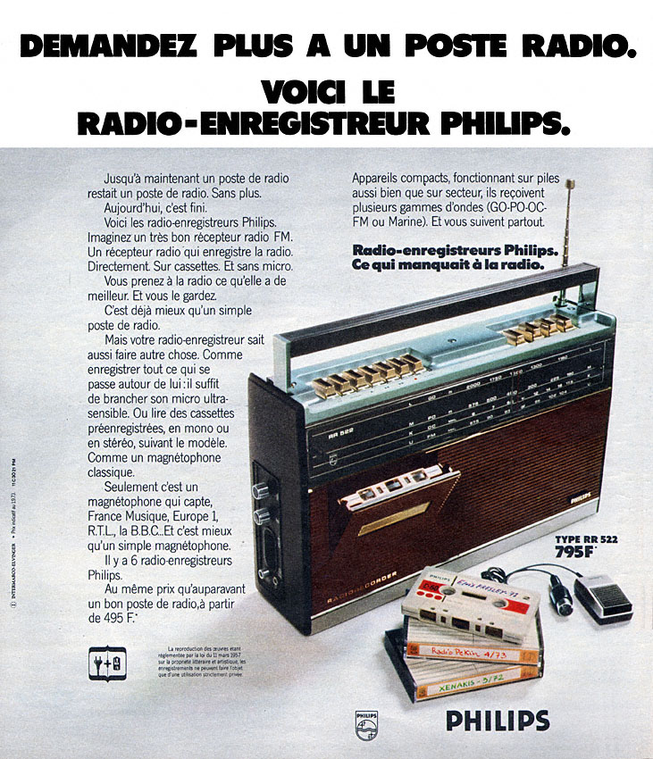 Advert Philips 1973