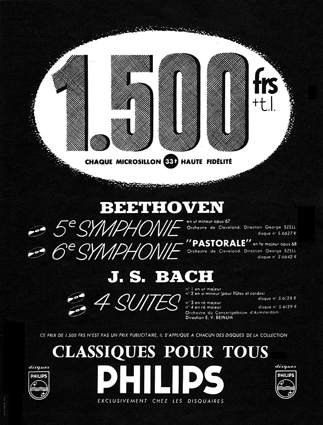 Advert Philips 1956