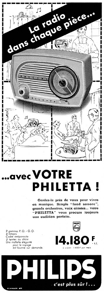 Advert Philips 1958