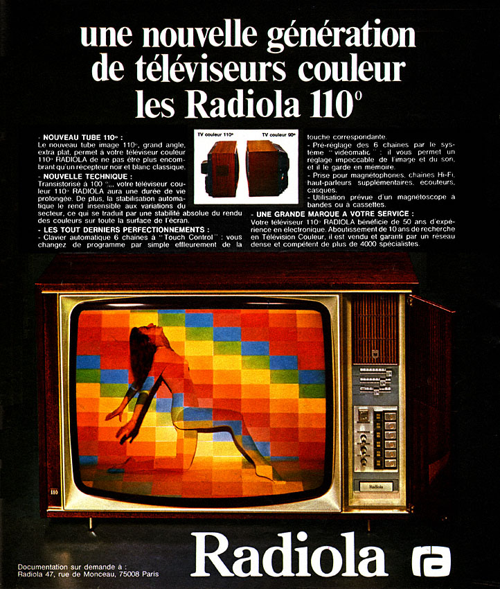 Advert Radiola 1973