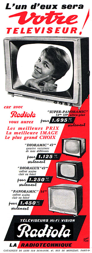 Advert Radiola 1960