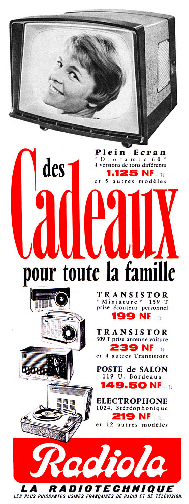 Advert Radiola 1960