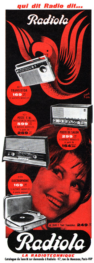 Advert Radiola 1962