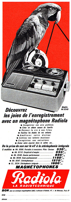 Advert Radiola 1964