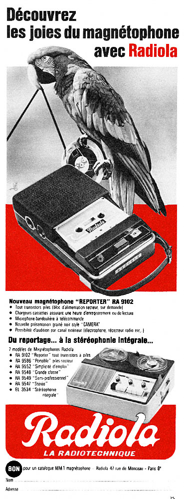 Advert Radiola 1965