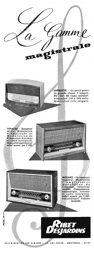 Advert Ribet Desjardins 1957