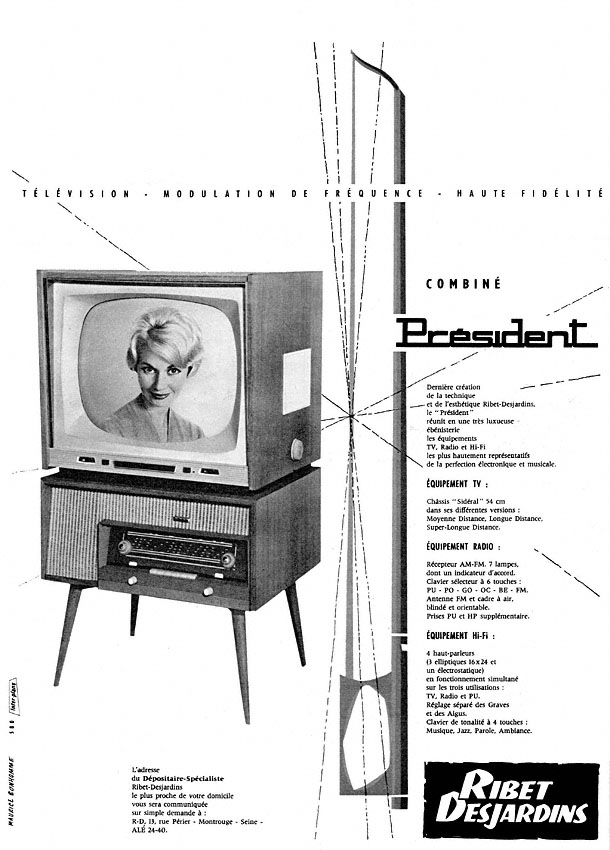Advert Ribet Desjardins 1959