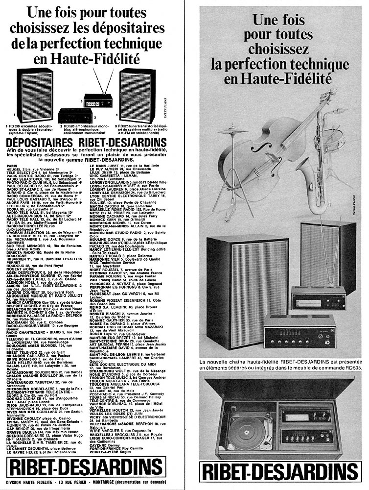 Advert Ribet Desjardins 1966
