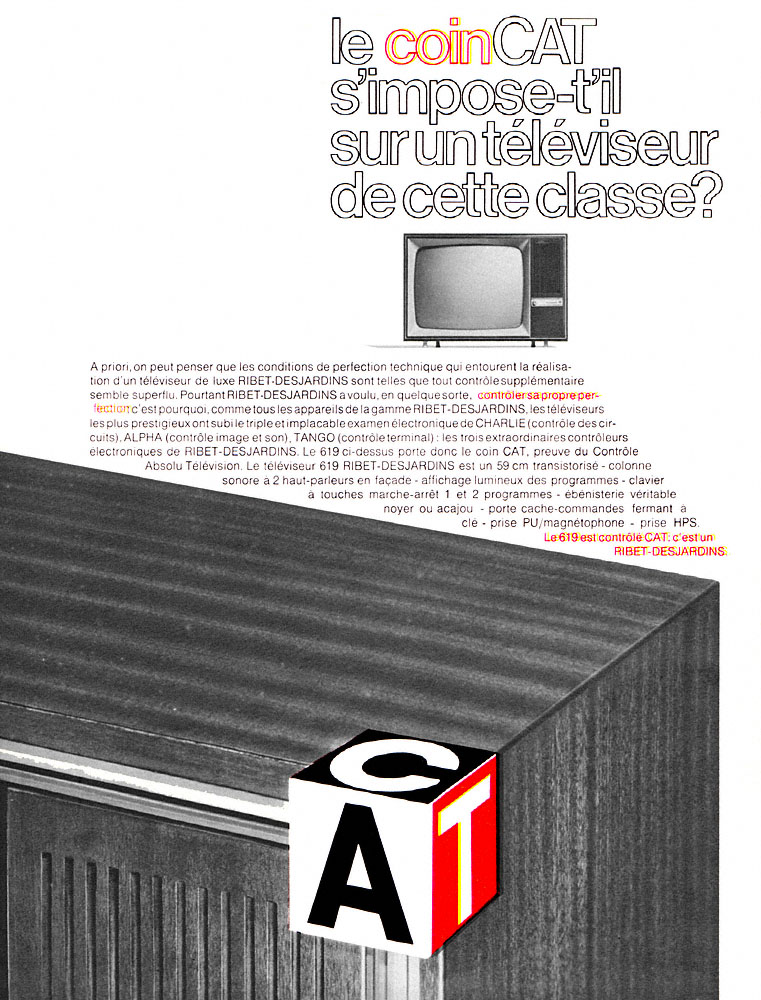 Advert Ribet Desjardins 1968