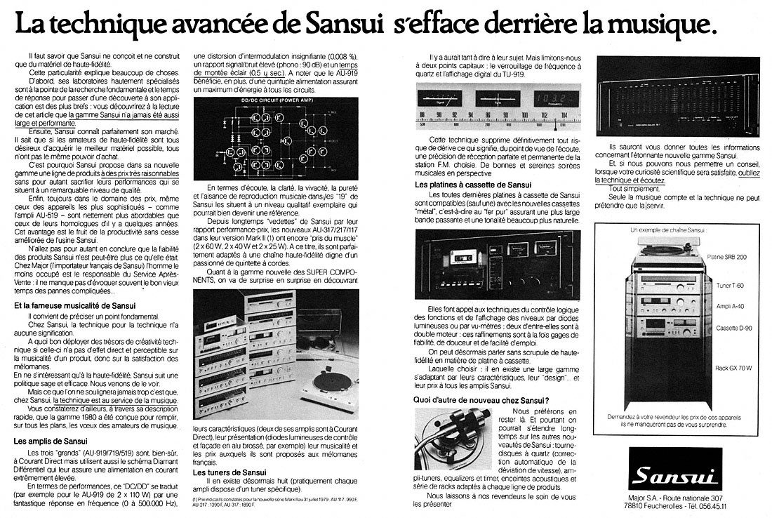 Advert Sansui 1979